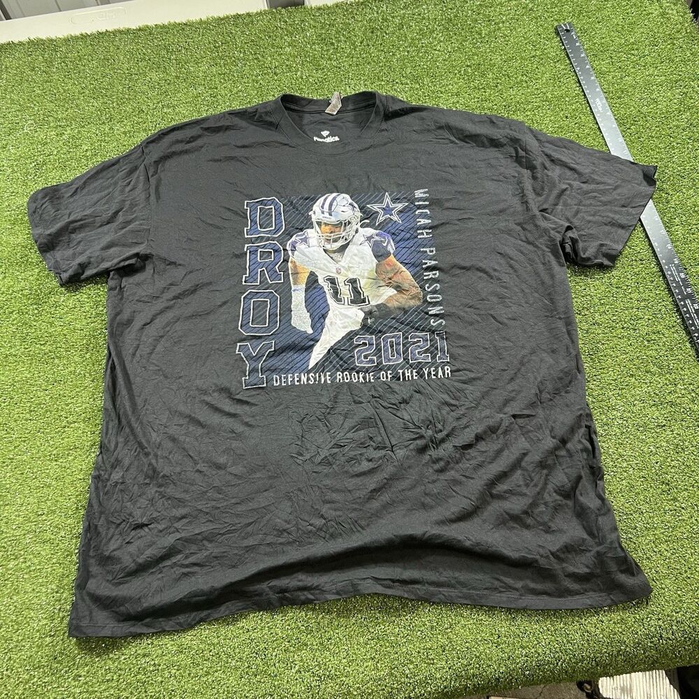 Micah Parsons Dallas Cowboys Fanatics 2021 Rookie of Year Shirt 3XL NWOT